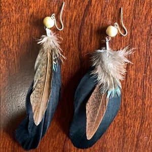 Feather earrings